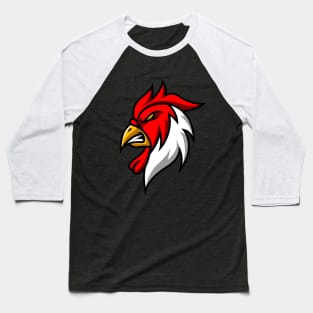 Angry Rooster Baseball T-Shirt